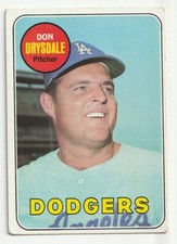 1969 Topps #400 DON DRYSDALE VG-VGEX  VINTAGE 1960S