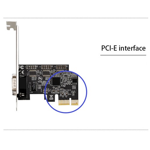 PCIe serial port Expansion card dock station RS232 expansion Controller card - Picture 4 of 6