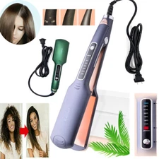Professional Steam Hair Straightener Ceramic Tourmaline Ionic Flat Iron Glider
