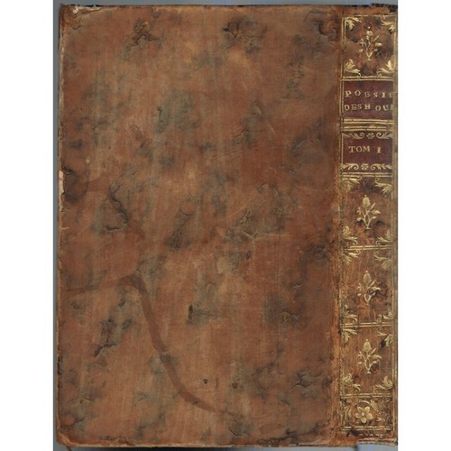 POÉSIES de Madame et Mademoiselle DESHOULIÈRES Édit. augmentée VILLETTE 1732 T.1