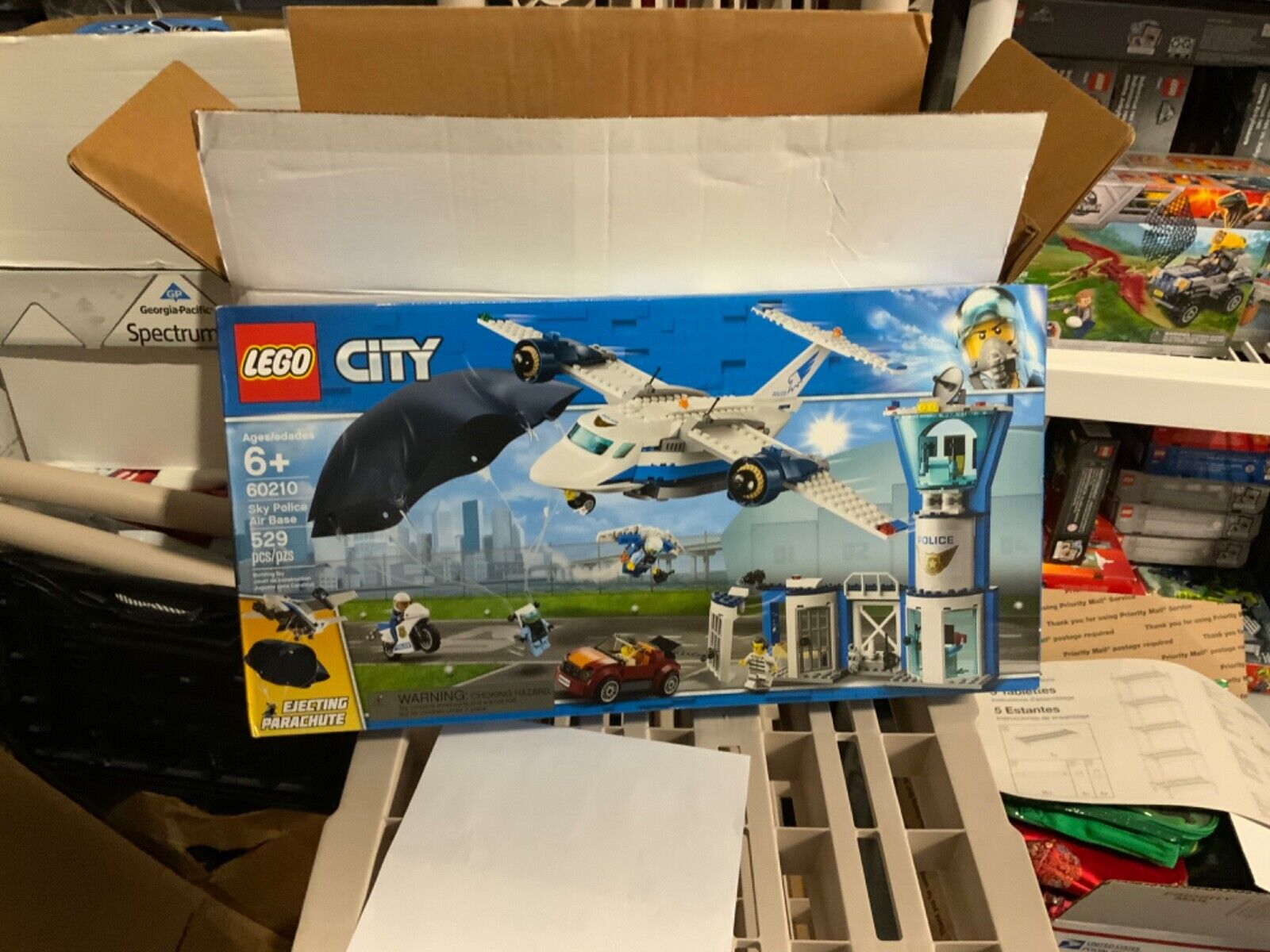 LEGO City 60210 Sky Police Air Base 529pcs Set Building Blocks Toy Kids Construc