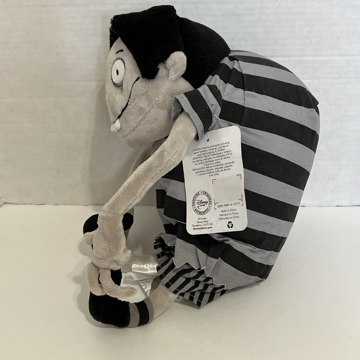 Disney Frankenweenie Victor and Edgar E Gore Plush Black & Gray