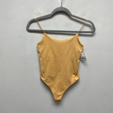 Free People Intimately Orange Spaghetti Strap Offline Seamless Bodysuit XS S 40