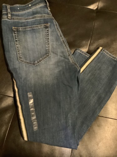 Loft High Rise Skinny Jeans 8P Side Ribbons NWOT - Picture 5 of 9