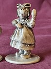 RAGGEDY ANN & ANDY PEWTER FIGURINES AND A SMALL HAND PAINTED CHALKBOARD — photo 6