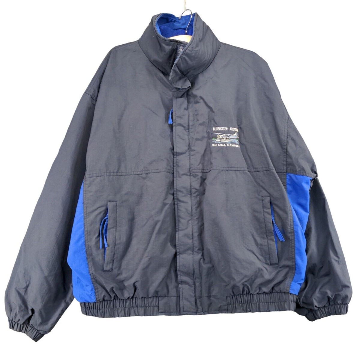 Adjac Full Zip Jacket Mens Size 2XL Gray Blue Bluewater Aviation