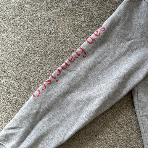 Vineyard Vines Gray “SAN FRANCISCO” Whale Hooded Zip Up Sweatshirt Men’s Size XL - Picture 5 of 15