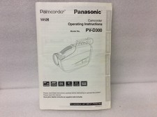 Guide Manual Panasonic Camcorder Operating Instructions Model No. PV-D300