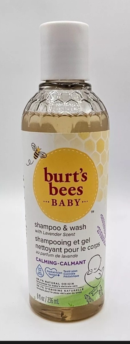 Burt's Bees Baby Shampoo Wash Lavender Calming Tear Free 8fl Oz