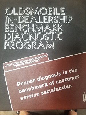 OLDSMOBILE COMPUTER CONTROL SYSTEM DIAGNOSIS DIAGNOSTIC PROGRAM BINDER