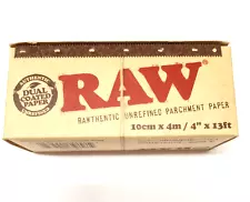 Rolling Papers RAW Brand Rawthentic Parchment Paper Baking & Wrapping 4" x 13 ft