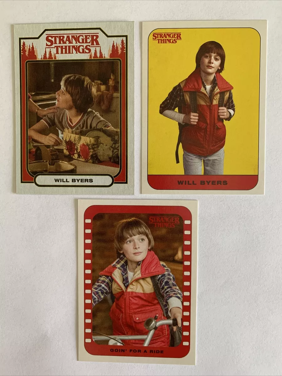 STRANGER THINGS Character Card & Stickers WILL BYERS ST-7, 7 of 20 & 7 of 10