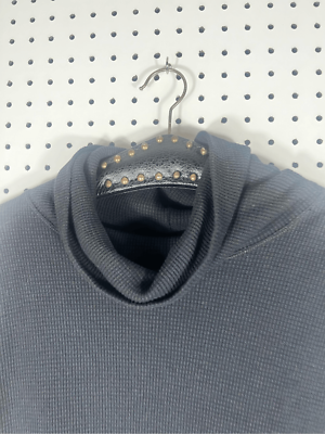 TNA waffle knit turtle neck thermal top size M | eBay