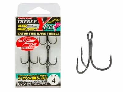Decoy Y-F33F #8 - #2 Hameçons triples Barbed Made in Japan - Photo 1/3