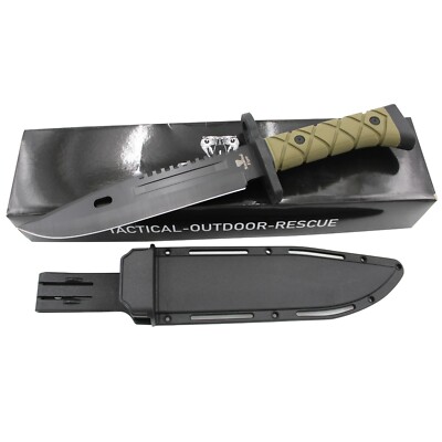 Snake Eye Tactical 12.5'' Heavy Duty Full Tang Military-Army-Marine Hunting Knife