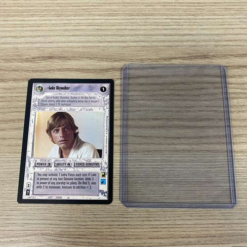 STAR WARS LUKE SKYWALKER LIMITED DECIPHER COLLECTABLE TRADING CARD GAME ...