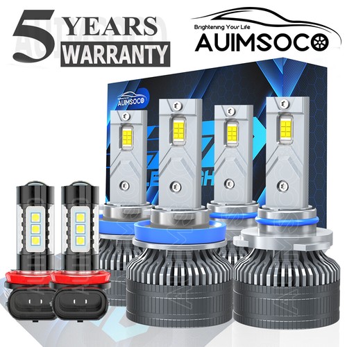 For Honda CR-V 2015-2021 Xenon White LED Headlight Fog Light Bulbs Combo Kit 6Pc