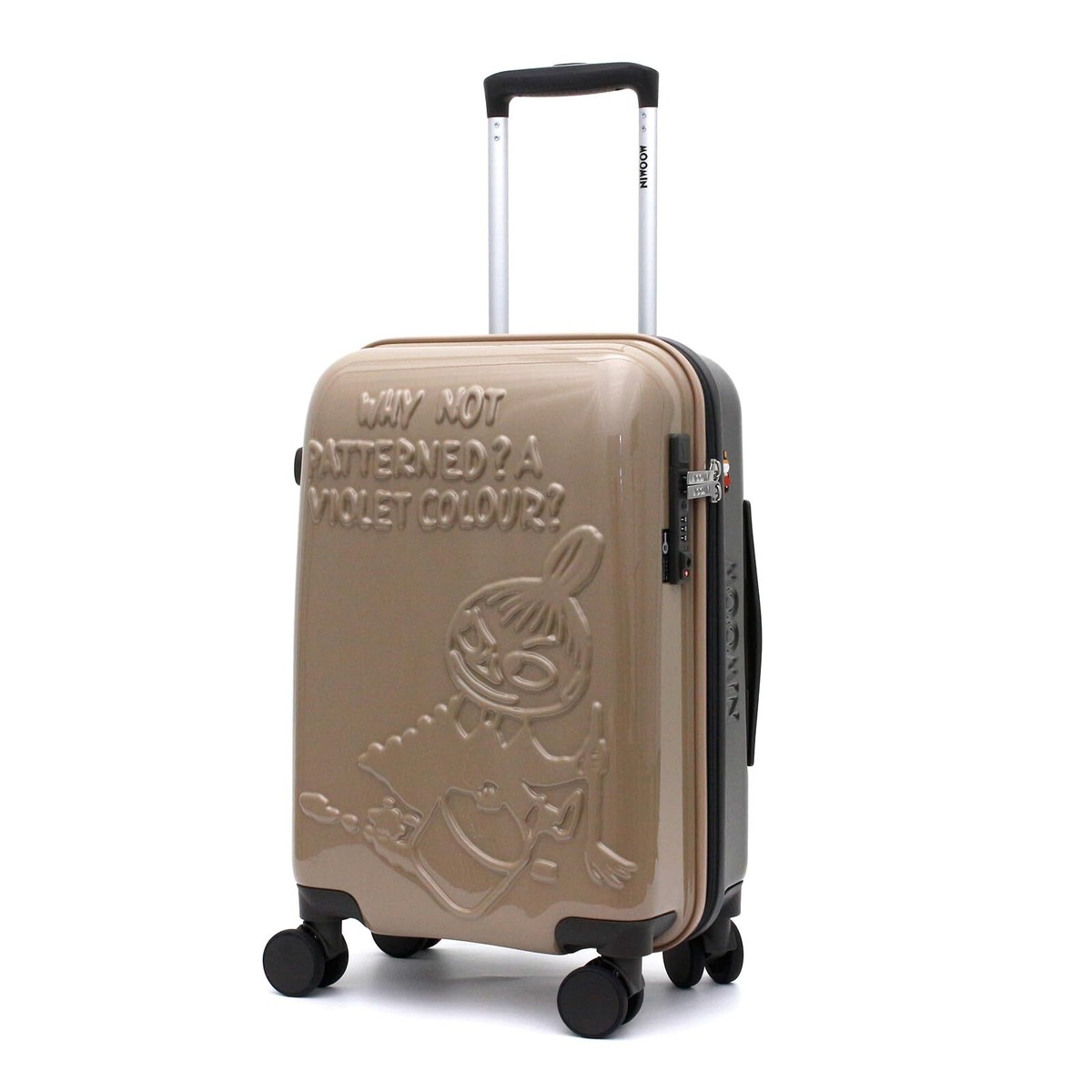 Moomin suitcase baggage 30L HAP2286 Carry-on Drawing Mii Beige