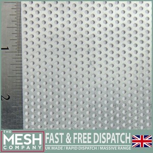 2mm Stainless Steel 2mm Hole x 3.5mm Pitch x 1mm Thick Perforated Mesh Sheet
