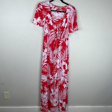 Show Me Your Mumu Hawaii Cruise Tropic Fiona Cover Up Maxi Dress Red Pink Small