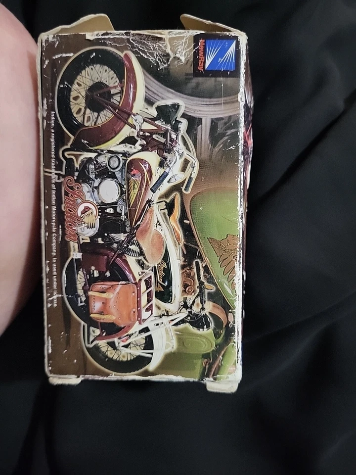 Indian Scout Racer 1929 motocicleta azul de New Ray (escala 1/32) nueva en caja Foto 3 de 4