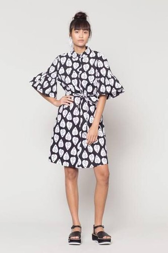 Pretty GORMAN “Weeping Heart” Shirt Dress size 10 - Picture 5 of 17