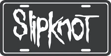 Slipknot license plate metal wall sign front tag vanity plate - Music Band
