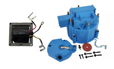 Chevy Gm Blue Hei Large Distributor Cap Rotor Kit Sbc Bbc 350 454 With 65k Coil Chevy Gm Blue Hei Large Distributor Cap Rotor Kit Sbc Bbc 350 454 With 65k Coil
