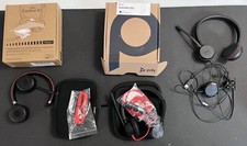 As-is Lot of Jabra Poly Headsets Poly Blackwire 3325 Evolve 65 HSC016