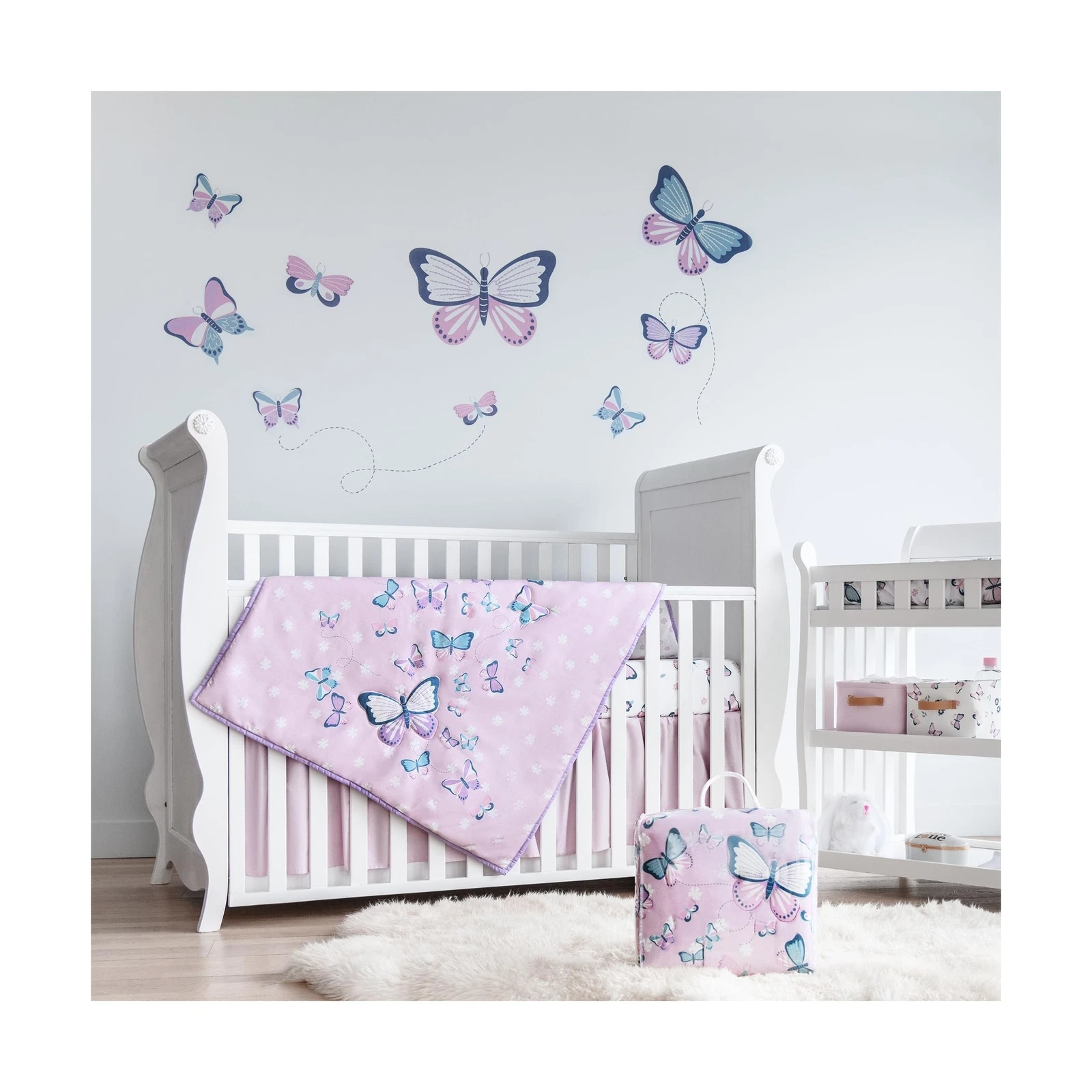 Butterfly Crib Bedding Set for Girls - 5 Pieces Including Baby Girl Blanket, ...
Opens in a new wind
