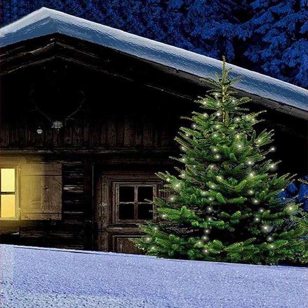 Led Baumvorhang Lichterkette 480Er Warmweiß 15 SträNge-3,2M Timer AußEn FHS31671-image