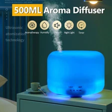 Aroma Humidifier Essential Oil Diffuser Grain Ultrasonic Air LED Aromatherapy US