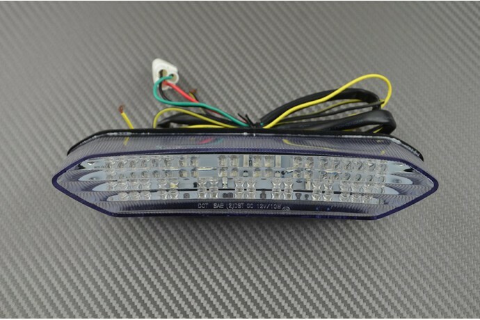 Feu LED YAMAHA YZF R1 2002-2003 transparent pour supprimer les clignotants d'origine