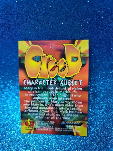 CREED Character Subset🏆1996 KROME Productions #4 Trading Card🏆FREE POST - Picture 2 of 2