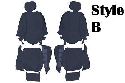 Fits: Jaguar XJS 1975-96 Seat Covers STYLE B Made From ISIS Blue Leather