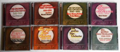 8 CD´s Die großen deutschen Tanzorchester 1930 - 1950 - Sammlung
