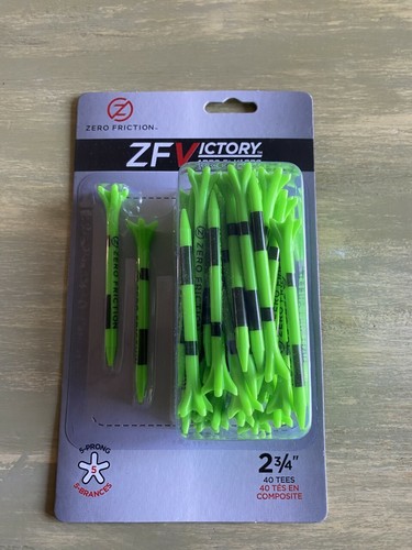 Zero Friction Victory 5 Prong Golf Tees 2 3/4, 40/ pack x 6 pack box = 240 Lot - Picture 2 of 6