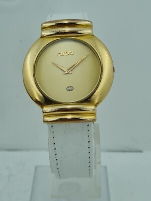 GUCCI 5300M Quartz Stainless Steel Gold Tone Analog Women's Watch 33mm Luxus