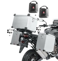 Alukoffer M12 35-40L FüR Ktm 990 Supermoto Sm T + Topcase 45L + Innentaschen