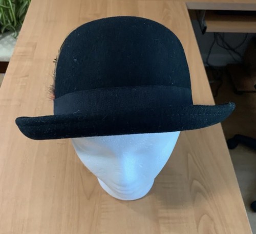 Hat woman’s fedora Apt.9 black with feather - Picture 2 of 5