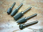 5 x 12MM ( 1/2" inch burr head ) THK Tungsten Carbide Rotary Burrs SET 6mm shank