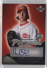 2007 Upper Deck Exquisite Rookie Signatures Phenoms 13/20 Homer Bailey Auto e3t
