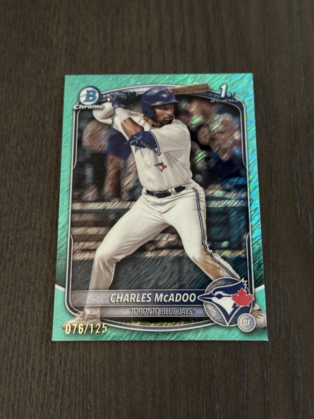 2025 Bowman Chrome Prospects Aqua Shimmer Refractor /125 #BCP-150 CHARLES MCADOO