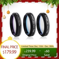 SVBONY SV227 1.25'' SHO Filter H-Alpha OIII SII 5nm Astrophotography Set