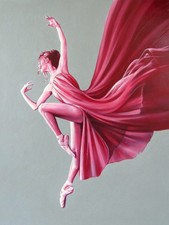 Original Oil Painting Study 18"×24" On Wood by BEN PAYNE Dancer / Ballet + COA