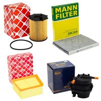 Filter Set Kraftstoff- ÖL- Luft- Innenraum- FüR Ford Fiesta VI 1.4 Tdci 68 PS