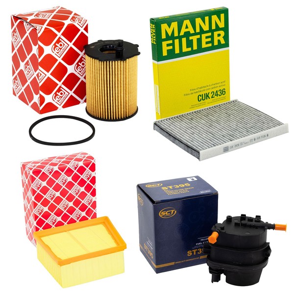 Filter Set Kraftstoff- ÖL- Luft- Innenraum- FüR Ford Fiesta VI 1.4 Tdci 68 PS-image