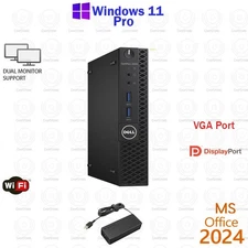 Dell OptiPlex 3050 Micro Desktop Computer 16GB RAM 250GB SSD Windows 11 Office24