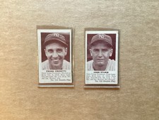 1941 Double Play #113 Frank Crosetti, #114 John Sturm, NY Yankees (Cut Singles)