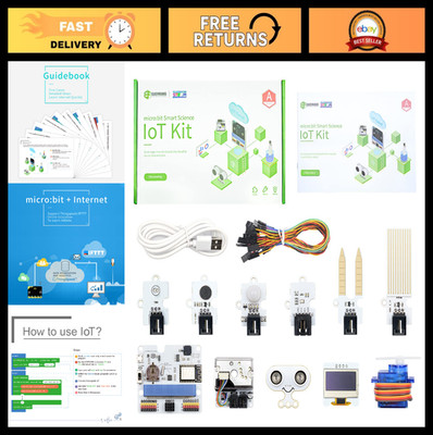 Smart Science IoT Kit - Microbit Sensor Starter Kit with WiFi, RTC Timing, Envir